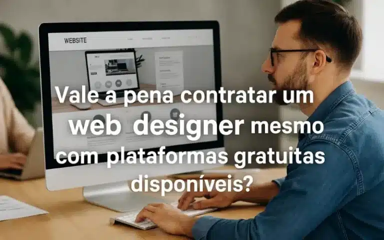 Vala a pena contratar um web designer mesmo com plataformas gratuitas disponiveis