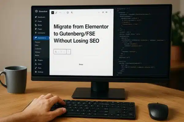 Migrar do Elementor para FSE sem perder SEO (Guia 2025)