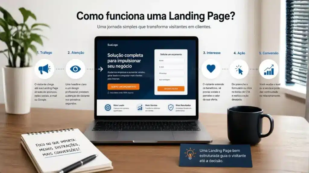 O que é landing page e como funciona