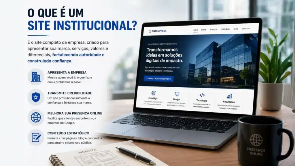 O que é um site institucional?