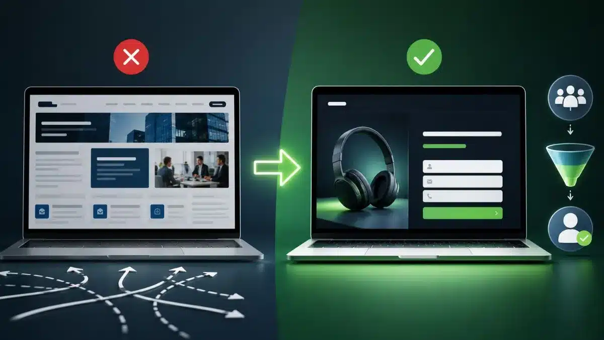 Por que Landing Pages convertem mais que sites comuns
